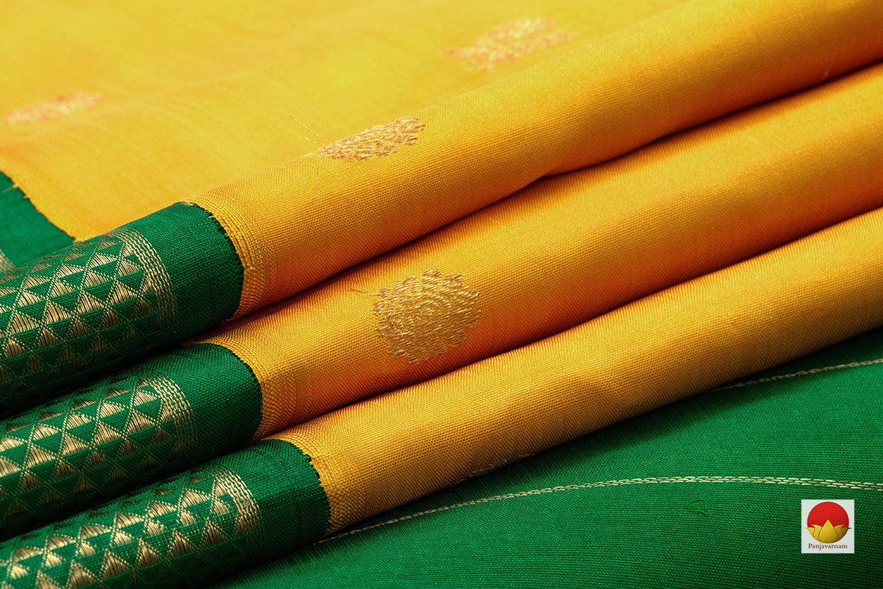 9 Yards - Kanchipuram Silk Saree - Handwoven Pure Silk - Pure Zari - PV NYC 503 - 9 yards silk saree - Panjavarnam PV NYC 503