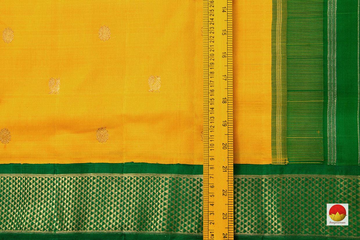 9 Yards - Kanchipuram Silk Saree - Handwoven Pure Silk - Pure Zari - PV NYC 503 - 9 yards silk saree - Panjavarnam PV NYC 503