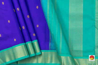 9 Yards - Kanchipuram Silk Saree - Handwoven Pure Silk - Pure Zari - PV NYC 504 - 9 yards silk saree - Panjavarnam PV NYC 504