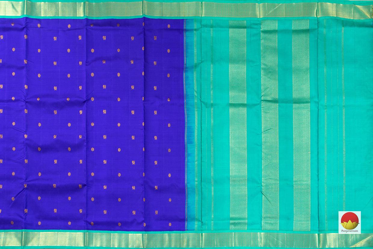 9 Yards - Kanchipuram Silk Saree - Handwoven Pure Silk - Pure Zari - PV NYC 504 - 9 yards silk saree - Panjavarnam PV NYC 504