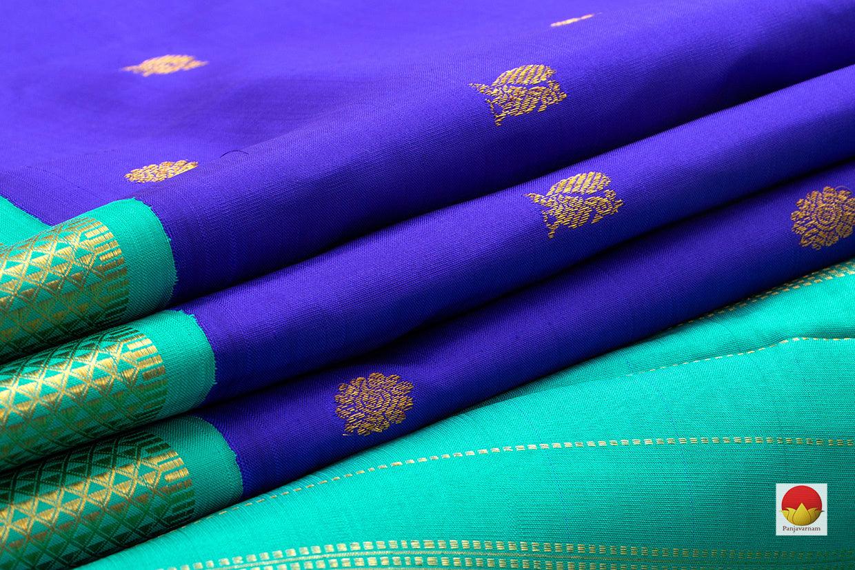 9 Yards - Kanchipuram Silk Saree - Handwoven Pure Silk - Pure Zari - PV NYC 504 - 9 yards silk saree - Panjavarnam PV NYC 504