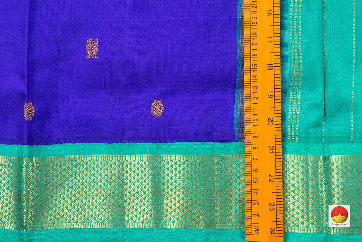 9 Yards - Kanchipuram Silk Saree - Handwoven Pure Silk - Pure Zari - PV NYC 504 - 9 yards silk saree - Panjavarnam PV NYC 504