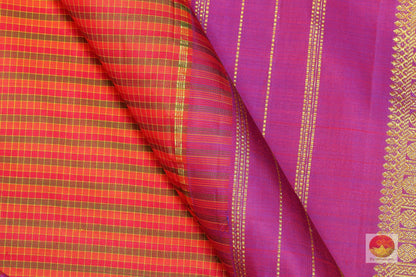 9 Yards - Traditional Design Handwoven Kanjivaram Saree - Pure Zari - PV NY G1007 - Archives - Silk Sari - Panjavarnam
