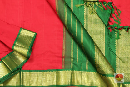 9 Yards - Traditional Design Handwoven Pure Silk Kanjivaram Saree - PV NY G1009 Archives - Silk Sari - Panjavarnam