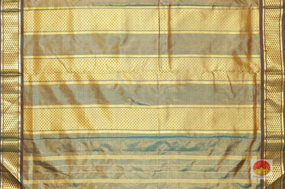 9 Yards - Traditional Design Handwoven Pure Silk Kanjivaram Saree - PV NY G1010 Archives - 9 yards silk saree - Panjavarnam