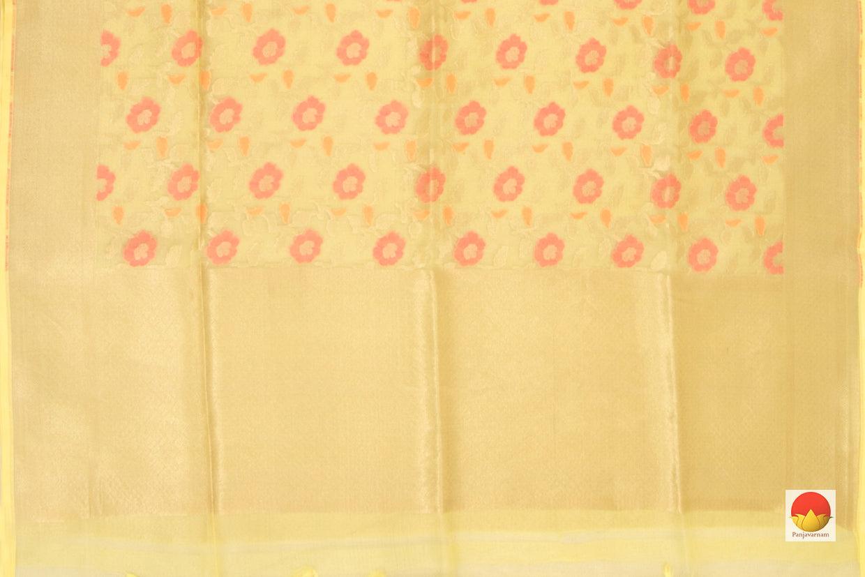Banarasi Kora Silk Saree - Handwoven Pure Silk - PB 259 - Banarasi Silk - Panjavarnam
