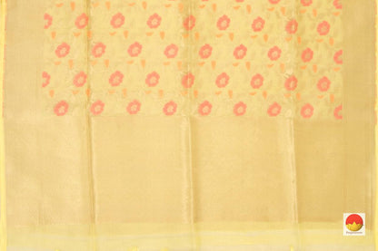 Banarasi Kora Silk Saree - Handwoven Pure Silk - PB 259 - Banarasi Silk - Panjavarnam