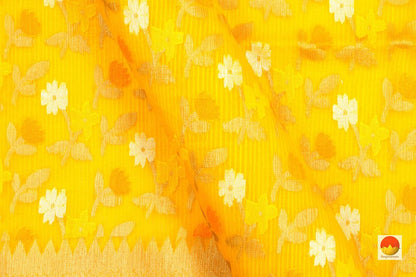 Banarasi Kora Silk Saree - Handwoven Pure Silk - PB 260 - Banarasi Silk - Panjavarnam