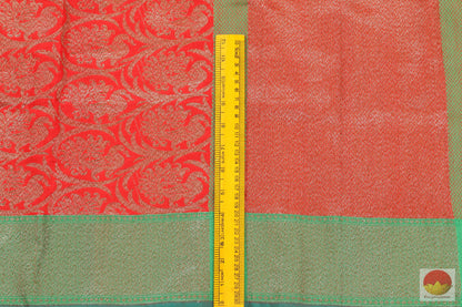 Banarasi Pure Silk Saree - Handwoven - PM 51 - Archives - Banarasi Silk - Panjavarnam
