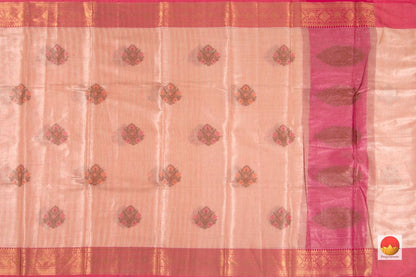 Banarasi Silk Cotton - Handwoven - Antique Zari - PSC 1173 A - Silk Cotton - Panjavarnam PSC 1173 A