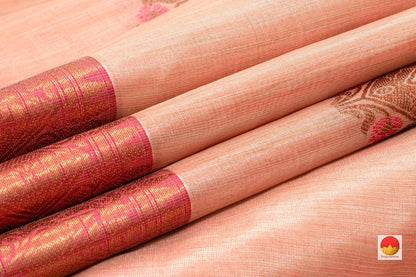 Banarasi Silk Cotton - Handwoven - Antique Zari - PSC 1173 A - Silk Cotton - Panjavarnam PSC 1173 A