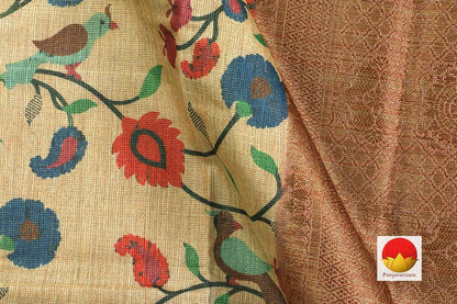Banarasi Silk Cotton - Handwoven Saree - Antique Zari - PSC 1025 - Archives - Silk Cotton - Panjavarnam