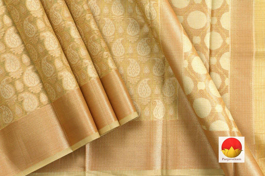 Banarasi Silk Cotton - Handwoven Saree - Antique Zari - PSC 1026 - Archives - Silk Cotton - Panjavarnam