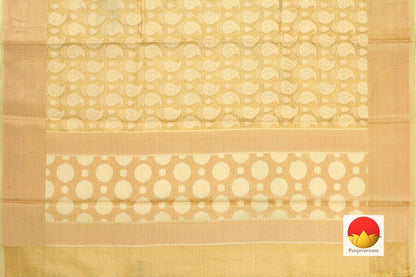 Banarasi Silk Cotton - Handwoven Saree - Antique Zari - PSC 1026 - Archives - Silk Cotton - Panjavarnam