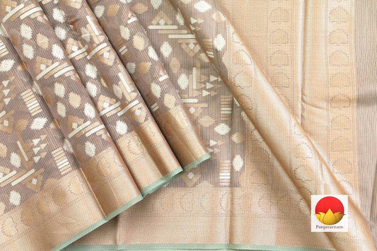 Banarasi Silk Cotton - Handwoven Saree - Antique Zari - PSC 1045 - Archives - Silk Cotton - Panjavarnam