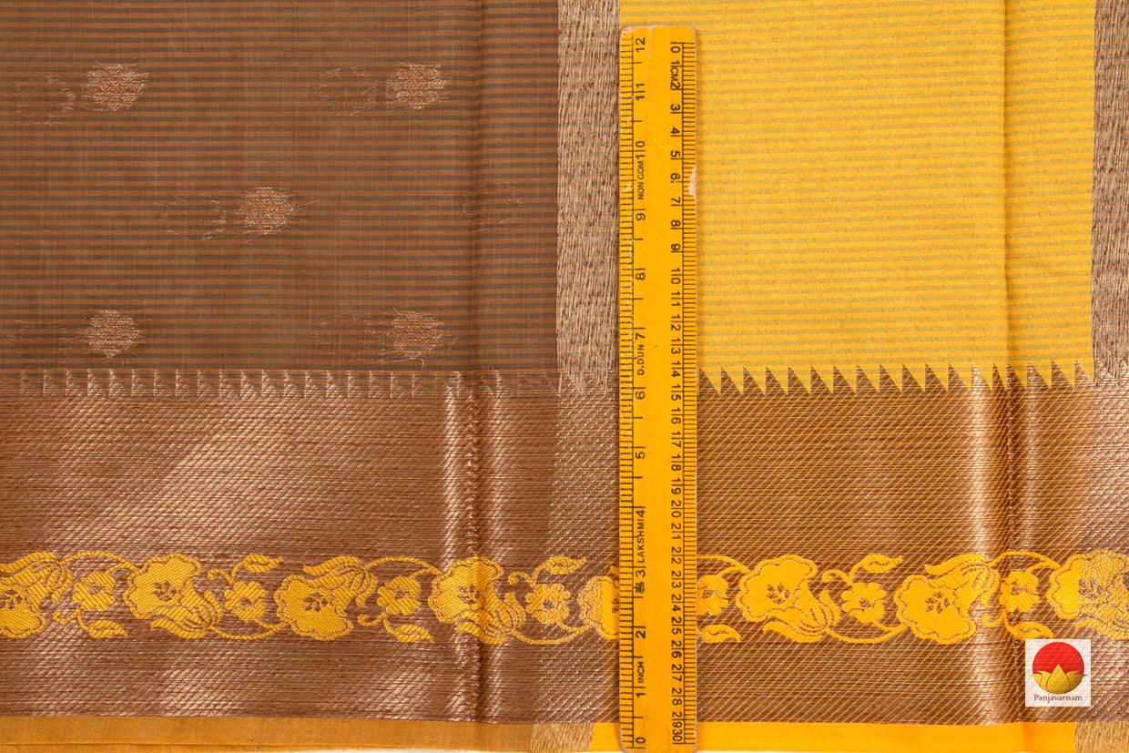 Banarasi Silk Cotton Saree - Handwoven - Antique Zari - PSC 1101 - Silk Cotton - Panjavarnam