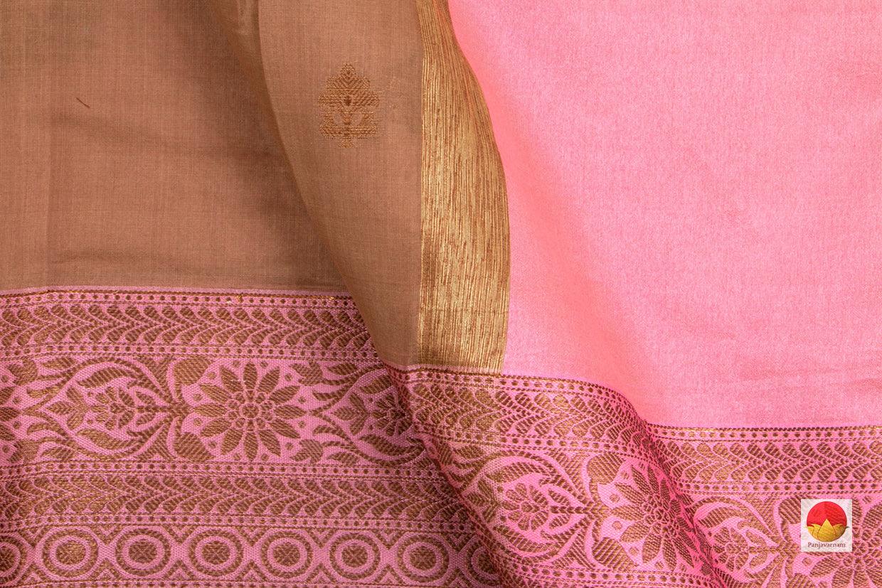 Banarasi Silk Cotton Saree - Handwoven - Antique Zari - PSC 1102 - Silk Cotton - Panjavarnam