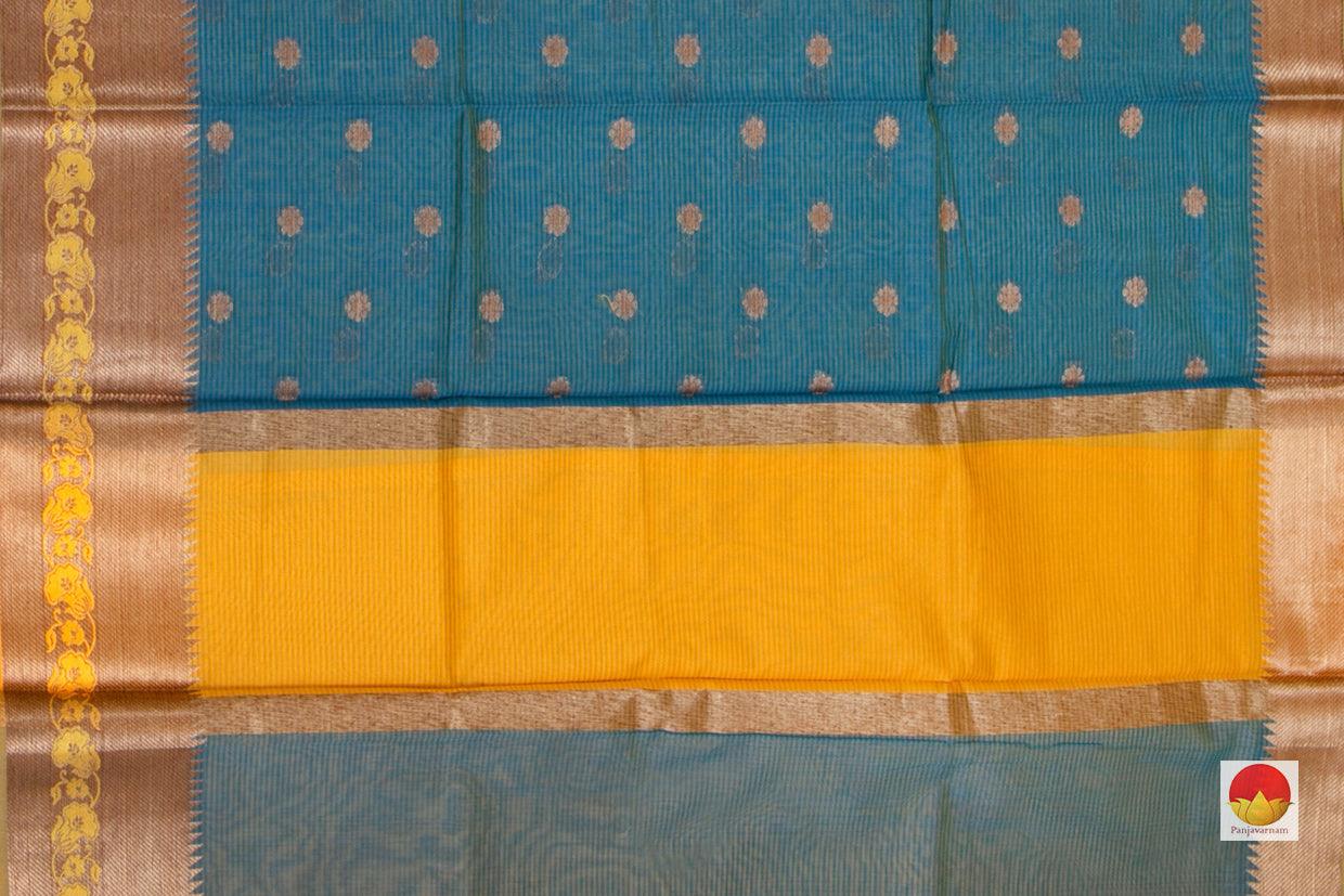 Banarasi Silk Cotton Saree - Handwoven - Antique Zari - PSC 1105 - Archives - Silk Cotton - Panjavarnam