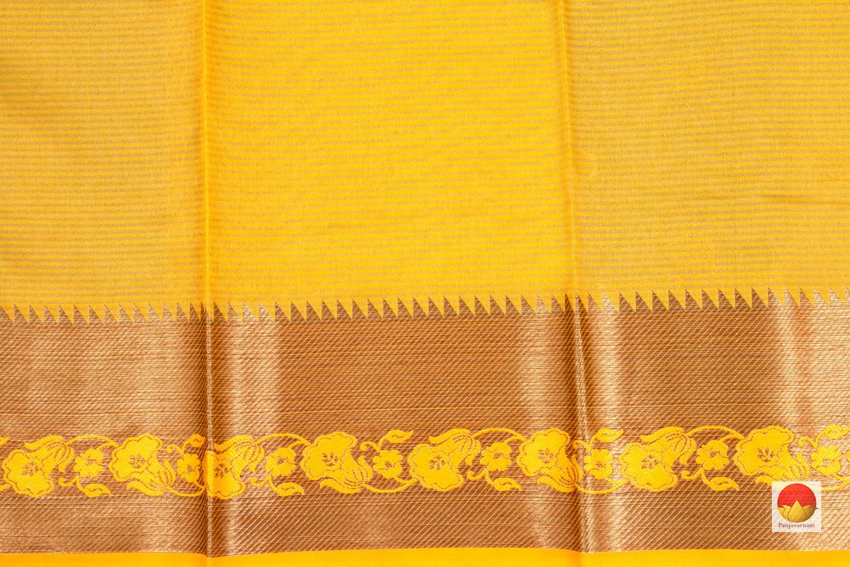 Banarasi Silk Cotton Saree - Handwoven - Antique Zari - PSC 1105 - Archives - Silk Cotton - Panjavarnam