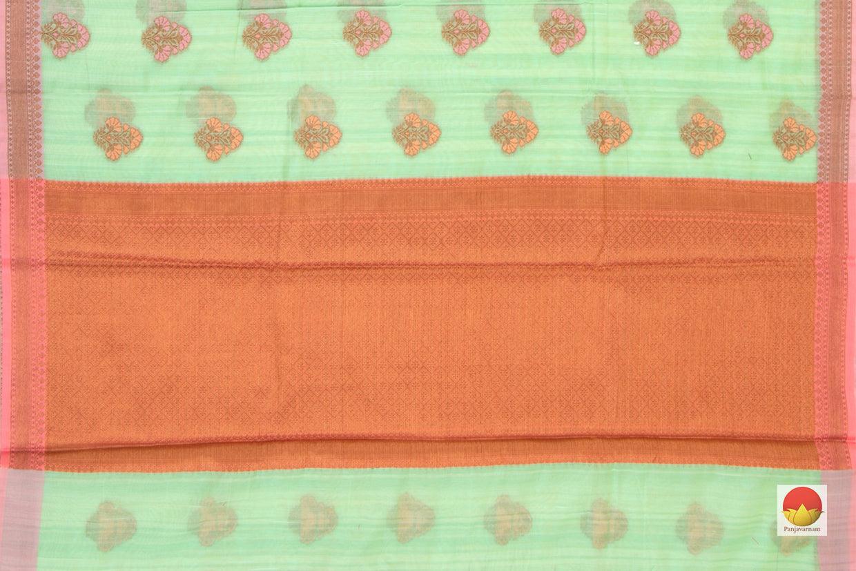 Banarasi Silk Cotton Saree - Handwoven - Antique Zari - PSC 1112 - Archives - Silk Cotton - Panjavarnam