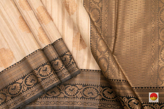Banarasi Silk Cotton Saree - Handwoven - Antique Zari - PSC 1113 - Silk Cotton - Panjavarnam