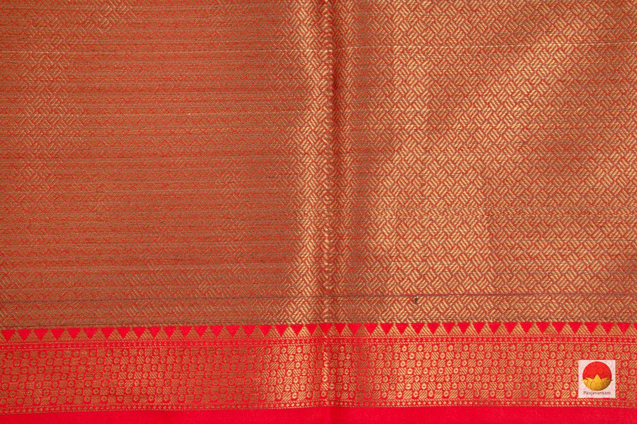 Banarasi Silk Cotton Saree - Handwoven - Antique Zari - PSC 1117 - Archives - Silk Cotton - Panjavarnam