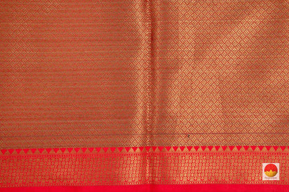 Banarasi Silk Cotton Saree - Handwoven - Antique Zari - PSC 1117 - Archives - Silk Cotton - Panjavarnam
