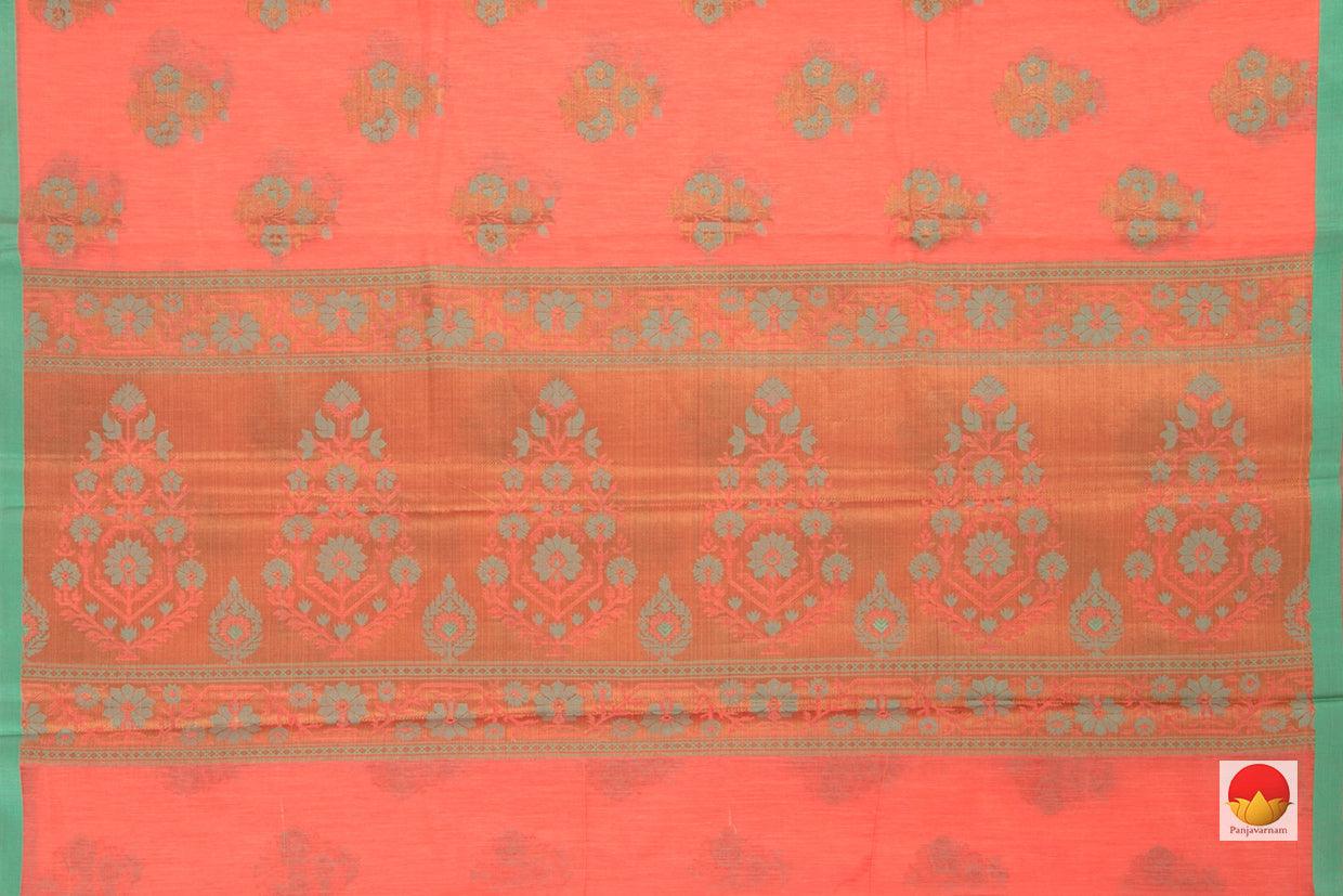 Banarasi Silk Cotton Saree - Handwoven - Antique Zari - PSC 1118 - Archives - Silk Cotton - Panjavarnam
