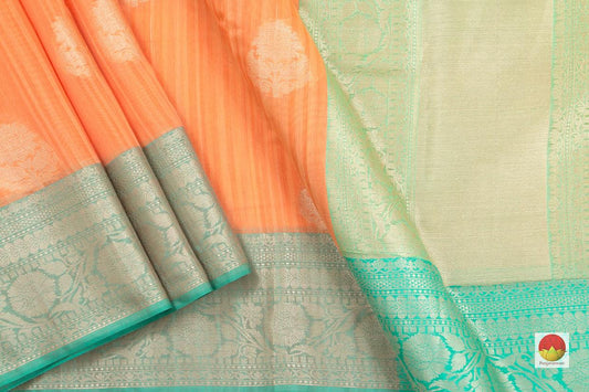 Banarasi Silk Cotton Saree - Handwoven - Antique Zari - PSC 1121 - Silk Cotton - Panjavarnam