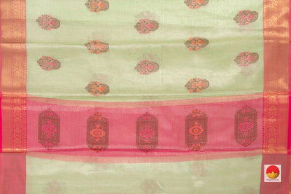 Banarasi Silk Cotton Saree - Handwoven - Antique Zari - PSC 1130 - Archives - Silk Cotton - Panjavarnam