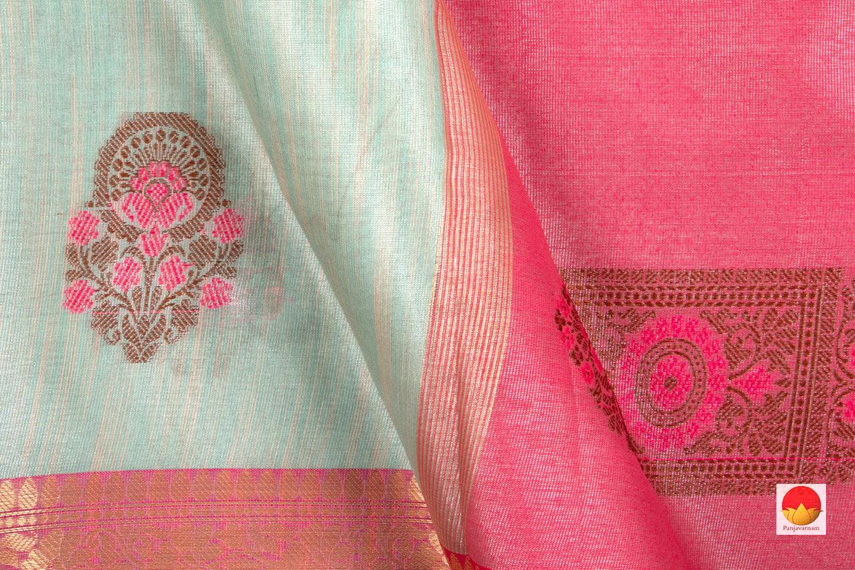 Banarasi Silk Cotton Saree - Handwoven - Antique Zari - PSC 1131 - Archives - Silk Cotton - Panjavarnam