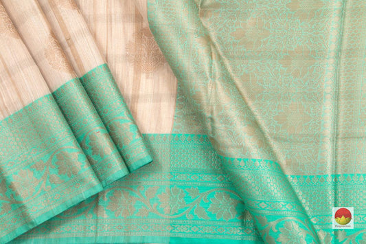 Banarasi Silk Cotton Saree - Handwoven - Antique Zari - PSC 1133 - Silk Cotton - Panjavarnam