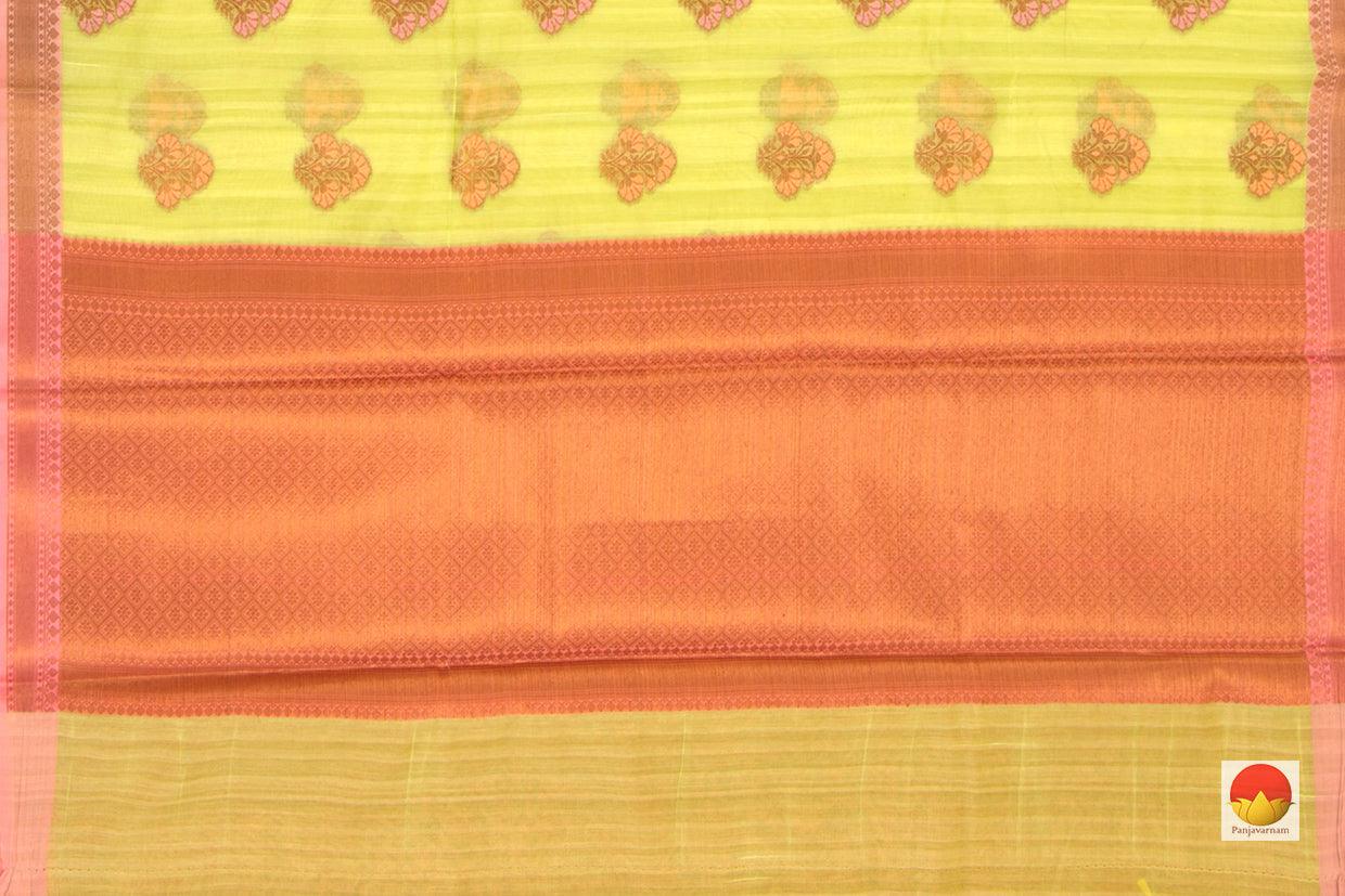 Banarasi Silk Cotton Saree - Handwoven - Antique Zari - PSC 1134 - Silk Cotton - Panjavarnam