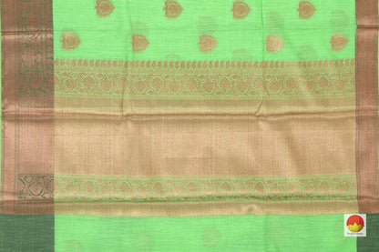 Banarasi Silk Cotton Saree - Handwoven - Antique Zari - PSC 1135 - Silk Cotton - Panjavarnam