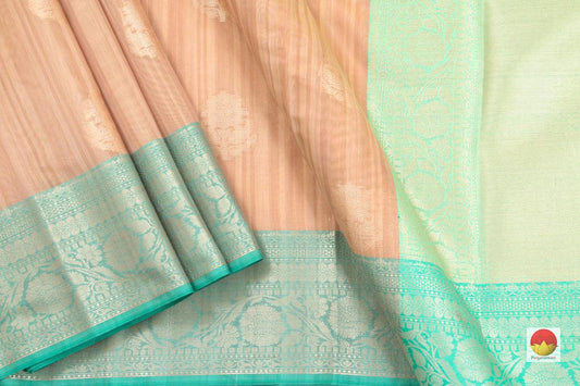 Banarasi Silk Cotton Saree - Handwoven - Antique Zari - PSC 1136 - Silk Cotton - Panjavarnam