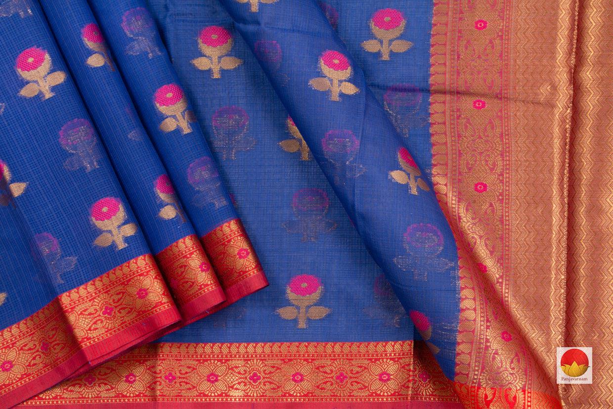 Banarasi Silk Cotton Saree - Handwoven - Antique Zari - PSC 1138 - Archives - Silk Cotton - Panjavarnam