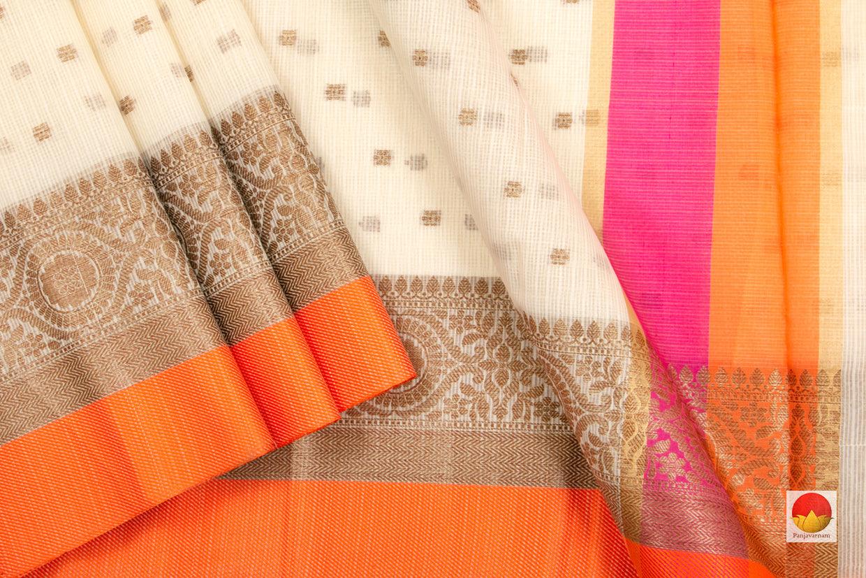 Banarasi Silk Cotton Saree - Handwoven - Antique Zari - PSC 1145 - Archives - Silk Cotton - Panjavarnam