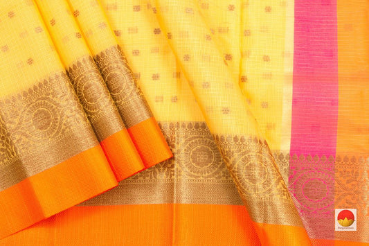 Banarasi Silk Cotton Saree - Handwoven - Antique Zari - PSC 1146 - Archives - Silk Cotton - Panjavarnam