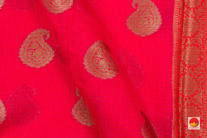 Banarasi Silk Cotton Saree - Handwoven - Antique Zari - PSC 1158 - Archives - Silk Cotton - Panjavarnam