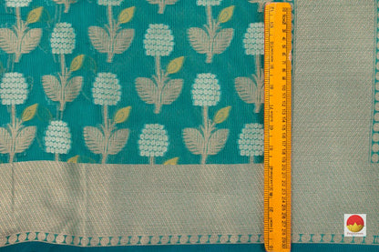 Banarasi Silk Cotton Saree - Handwoven - Antique Zari - PSC 1159 - Silk Cotton - Panjavarnam