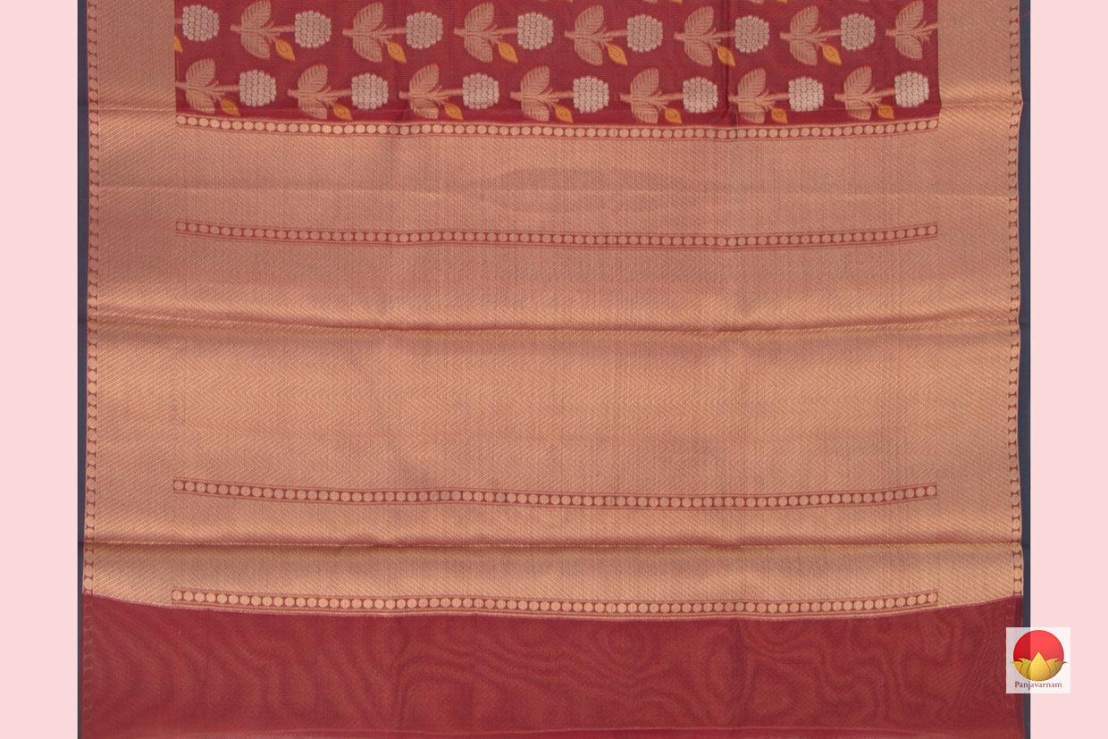 Banarasi Silk Cotton Saree - Handwoven - Antique Zari - PSC 1161 - Silk Cotton - Panjavarnam PSC 1161