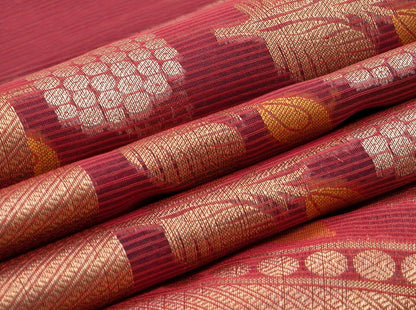 Banarasi Silk Cotton Saree - Handwoven - Antique Zari - PSC 1161 - Silk Cotton - Panjavarnam PSC 1161