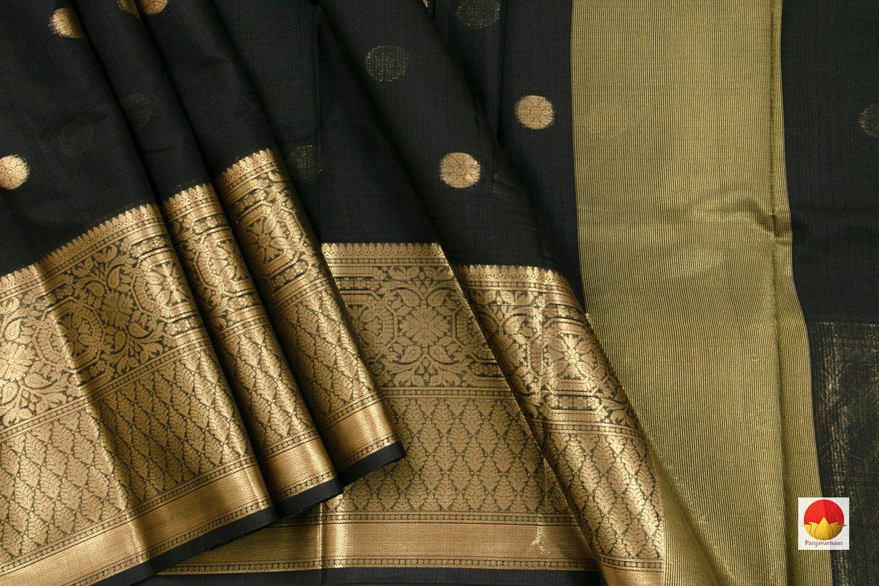 Banarasi Silk Cotton Saree - Handwoven - Antique Zari - PSC 1167 - Archives - Silk Cotton - Panjavarnam
