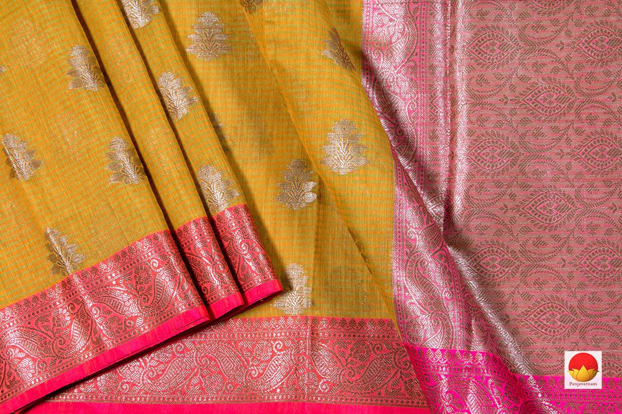 Banarasi Silk Cotton Saree - Handwoven - PSC 1189 - Apparel & Accessories - Panjavarnam