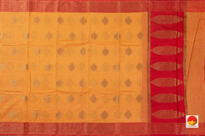 Banarasi Silk Cotton Saree - Handwoven - PSC 1240 - Silk Cotton - Panjavarnam