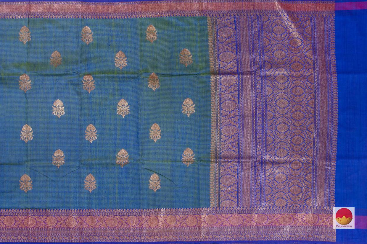 Banarasi Silk Saree - Handwoven - Matka Silk - Antique Zari - PM 251 - Archives - Banarasi Silk - Panjavarnam
