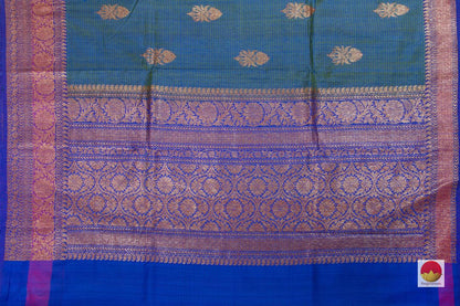 Banarasi Silk Saree - Handwoven - Matka Silk - Antique Zari - PM 251 - Archives - Banarasi Silk - Panjavarnam
