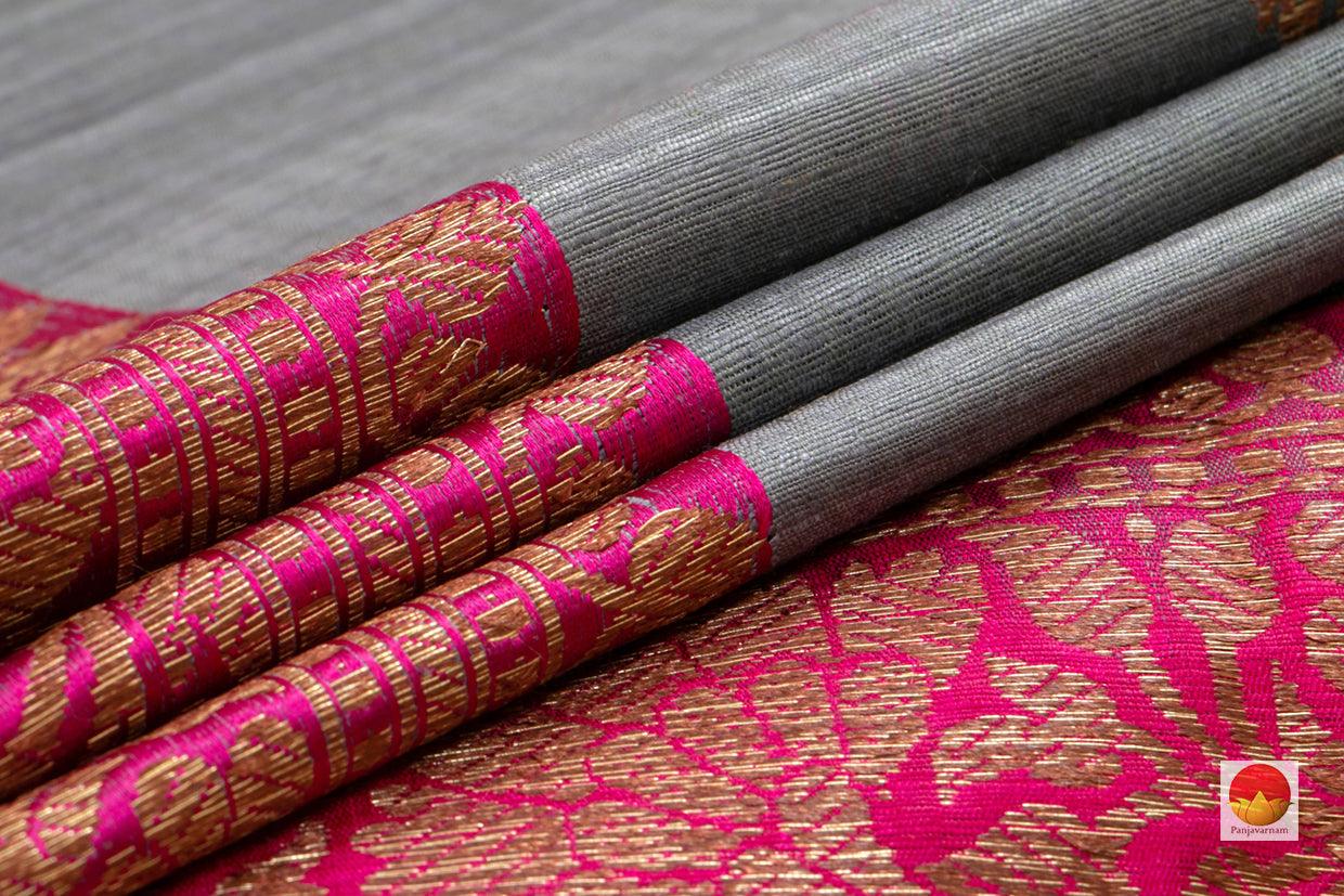 Banarasi Silk Saree - Handwoven - Matka Silk - Antique Zari - PM 252 - Archives - Banarasi Silk - Panjavarnam