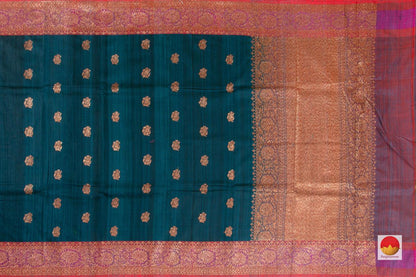 Banarasi Silk Saree - Handwoven - Matka Silk - PM 256 - Archives - Banarasi Silk - Panjavarnam