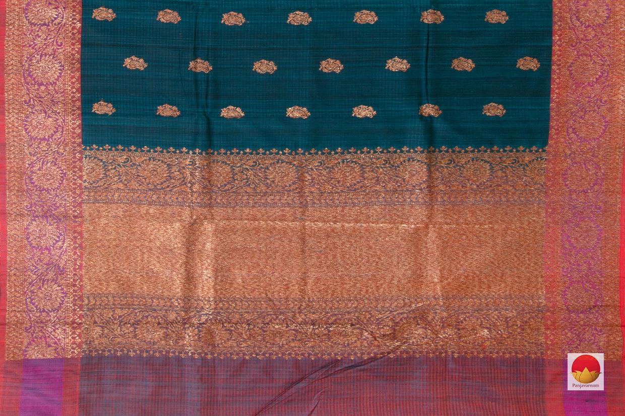 Banarasi Silk Saree - Handwoven - Matka Silk - PM 256 - Archives - Banarasi Silk - Panjavarnam